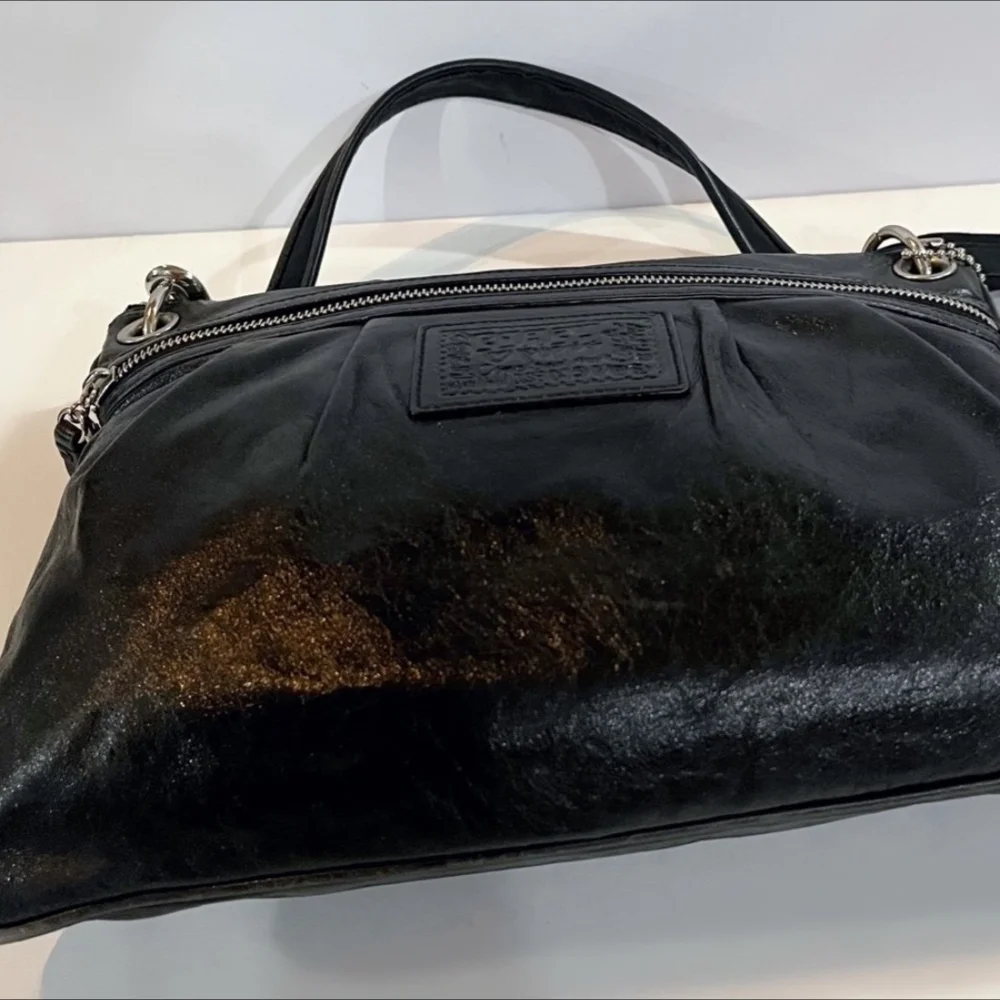 COACH Poppy Black Leather Purse 17048 - Picture 4 of 6